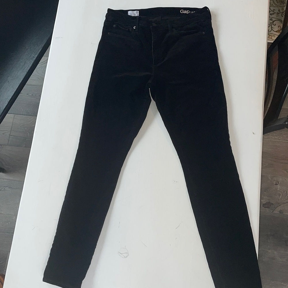 Womens black corduroy pants.